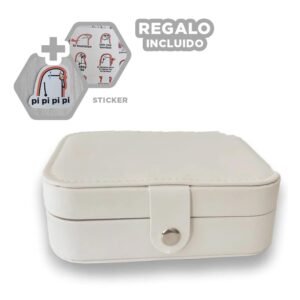 Joyero Resistente de Color Blanco Y+Regalo Stickers