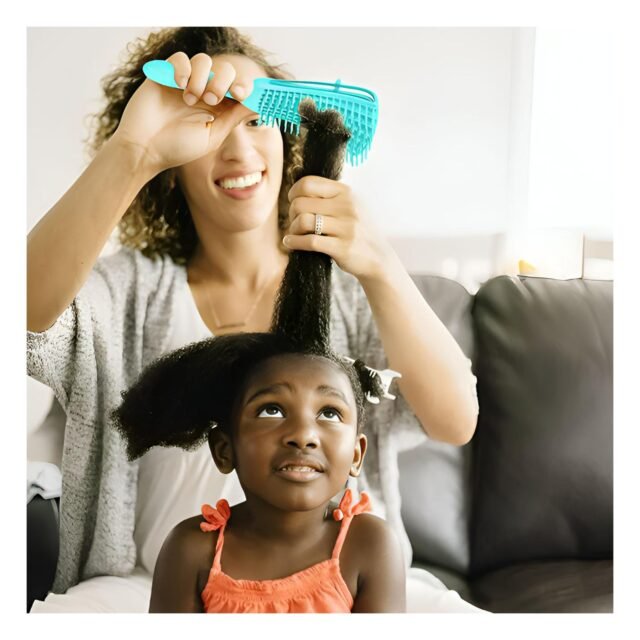 Pack4 Peineta de Cuerpo Hueco Verde Y+Papel de Regalo