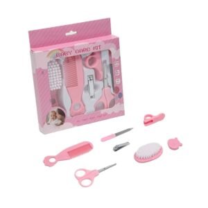 Pack2 Kit para Cuidado de Bebes de 6 Piezas en Color Rosado