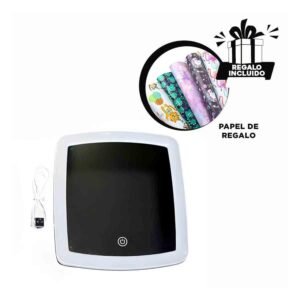 Espejo de Diseño Led Tactil de Tono Blanco Y+Papel de Regalo