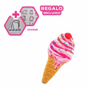 Colchoneta Acuatica en Forma de Helado 107 x 224 cm para Piscina Infantil Y+Regalo Sticker
