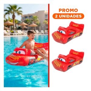 Pack2 Flotante Coche 109 x 71 cm Seguro y Divertido para Piscina