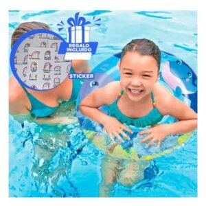Flotador de Agua Acuario Tortuga 36113 Comodo y Duradero para Actividades Y+Regalo Sticker
