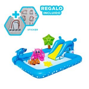Zona de Juego Bestway 53052 239x206x86 CM Acuario para Diversion Y+Regalo Sticker