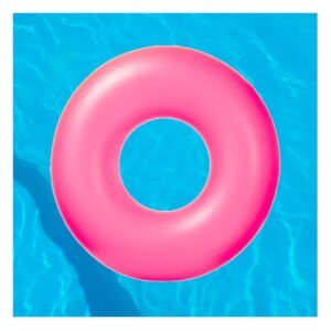 Colchoneta Neon 91 cm Inflable Divertida y Segura Rosado Neon para Piscina