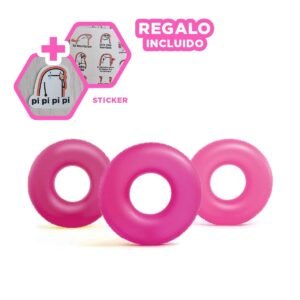 Colchoneta Divertida Neon 91 cm Inflable y Colorida Rosado Neon para Niños Y+Regalo Sticker