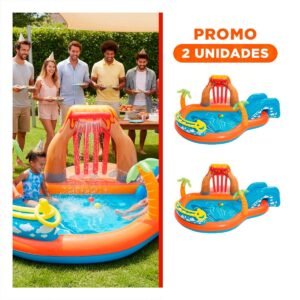 Pack2 Centro de Juego Bestway 53069 265x265x104 CM Inflable para Juegos Infantiles