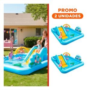 Pack2 Centro de Juego Intex 57161NP 257x216x94 CM Jungla para Juegos Infantiles