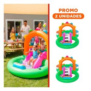 Pack2 Rincon Infantil Bestway 53117 295x137x190 CM Parque Acuatico Infantil para Diversion