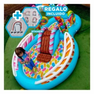 Piscina Inflable para Familia y Agua en Casa 295x191x130 cm Multicolor Y+Regalo Sticker