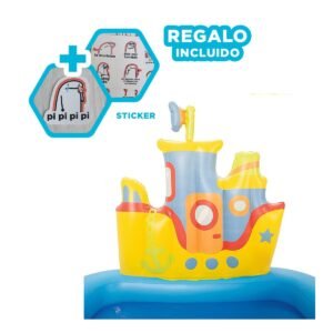 Centro Inflable Remolcador mod. 52211 147x147 x 122 CM Bestway para Niñas Y+Regalo Sticker