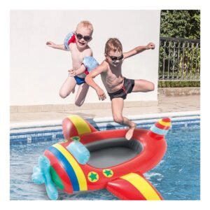 Flotador Bote 3D Avion 59380NP Seguro y Divertido para Ninos en Piscina