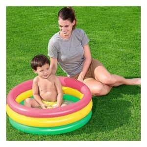 Alberca Infantil Arcoiris 61 x 22 cm para Juegos de Agua en Casa