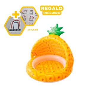 Piscina Bebe Pina 1,02 X 94 Cm Compacta para Diversion Acuatica Segura Y+Regalo Sticker