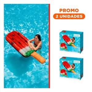 Pack2 Colchoneta Sandia Infantil para Juegos en Piscina y Actividades 191 x 76 cm