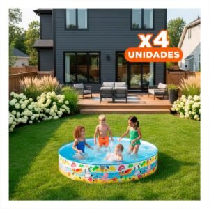 Piscina Oceano Familiar para Hogar y Patio con Uso Recreativo y Facil Instalacion
