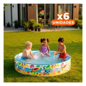 Pack2 Piscina Oceano para Casa con Espacio de Recreacion Familiar al Aire Libre