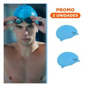 Pack2 Capucha de Natacion Celeste para Piscina y Comodidad Diaria