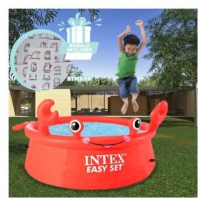 Piscina Cangrejo Ollita 1 83 x 51 cm Colorida para Verano y Uso Exterior Y+Regalo Sticker