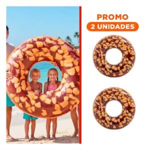 Pack2 Flotante Donal Chocolate 114 cm Seguro y Ligero para Piscina Infantil