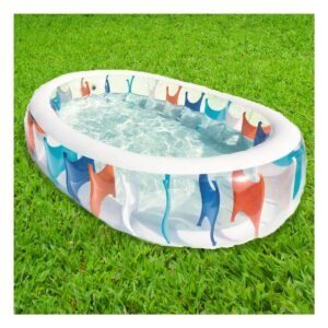 Piscina Eliptica Inflable para Hogar y Verano con Diseno Comodo Familiar