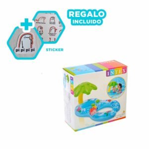 Flotador para Bebe 117x 75 cm para Uso en Piscina con Soporte Suave Y+Regalo Sticker