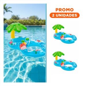 Pack2 Salvavidas para Bebe 117x 75 cm para Uso en Piscina con Diseno Estable y Confort