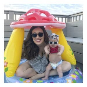 Alberca Honguito Inflable para Jardin Hogar y Diversion en Verano al Aire Libre