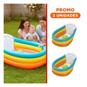 Pack2 Espacio Inflable Cuadrado para Hogar pensado para Disfrutar Momentos de Agua
