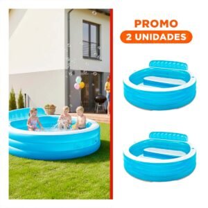 Pack2 Espacio Inflable con Sillon para Hogar y Verano en Jardin Exterior
