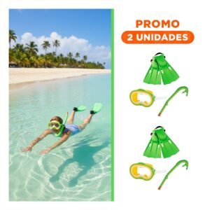 Pack2 Elemento Acuatico 3 Piezas para Disfrutar Actividades de Buceo