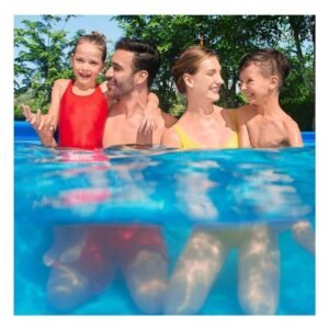 Piscina Rectangular 400x211x81cm para Hogar y Uso en Familia Exterior Seguro