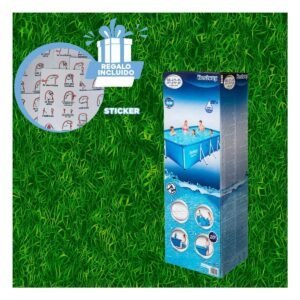 Piscina Rectangular Resistente 400x211x81cm para Hogar Y+Regalo Sticker