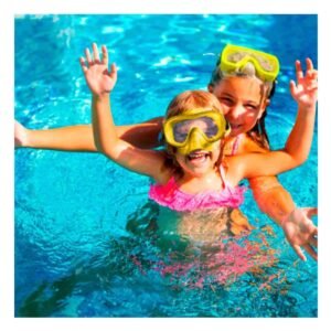 Set De Natacion Infantil Amarillo para Piscina y Juegos Acuaticos
