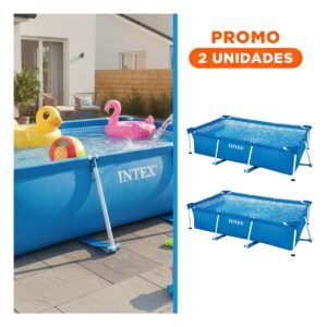 Pack2 Estanque Rectangular Parante 260x160x65 cm para Hogar y Uso Exterior