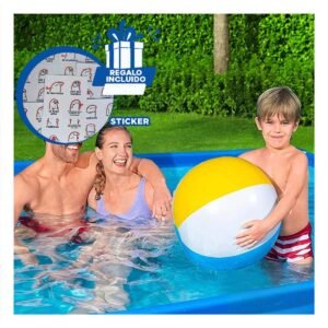 Piscina Rectangular Parante Resistente 300x200x75cm para Hogar Y+Regalo Sticker