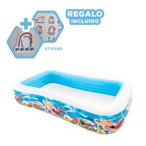 Alberca Tropical para Patio con Espacio de Agua y Uso Familiar en Exterior Y+Regalo Sticker