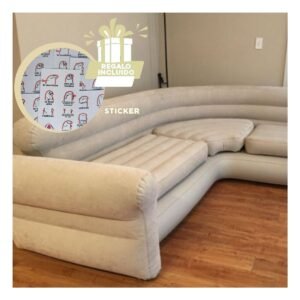 Asiento Confort Set Inflable para Sala y Terraza con Uso Familiar Y+Regalo Sticker