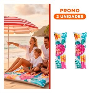 Pack2 Producto Hogar Inflable Blanco Tortuga para Casa Decoracion Verano Acuatico