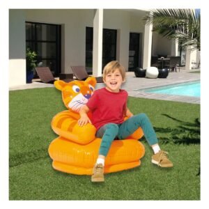 Sofa Inflable Infantil para Juego en Casa y Momentos de Descanso Familiar