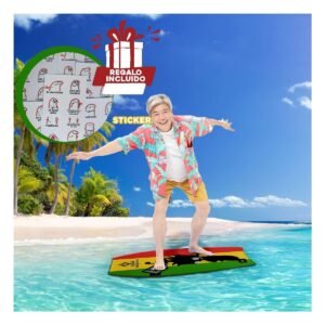 Tabla Acuatica para Deportes de Olas con Formato Compacto y Facil Control Y+Regalo Sticker