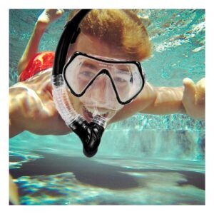 Set de Buceo 2 Pcs con Lente de Vidrio para Uso Recreativo en Agua