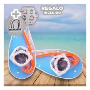 Kit de Buceo 2 Pcs Tiburon para Diversion Acuatica al Aire Libre Y+Regalo Sticker