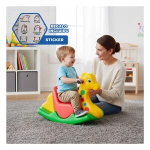 Jirafa Mecedora con Sonidos Divertidos para Estimular los Sentidos de su Hijo Y+Regalo Sticker