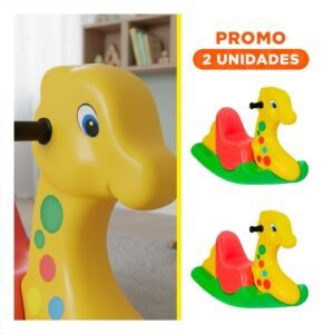 Pack2 Juguete de Balanceo 80cmx30cmx53cm con Diseño Infantil para su Vivienda Moderna