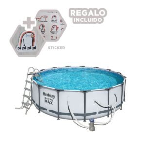 Espacio Acuatico Redondo con Capacidad Media para Verano Y+Regalo Sticker