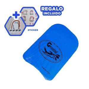 Placa de Natacion Plana Azul Gravital para Piscina y Entrenamiento Deportivo Y+Regalo Sticker