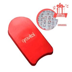 Flotador de Natacion Plano Color Rojo para Entrenamiento en Piscina Hogar Y+Regalo Sticker