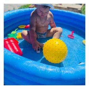 Piscina Azul Cristal 168x42cm de Tono Brillante para Diversion en su Vivienda