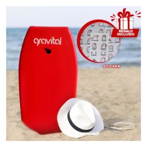 TablaOlas Para Deporte Acuatico En Playa Color Rojo Con Estilo Moderno Y+Regalo Sticker